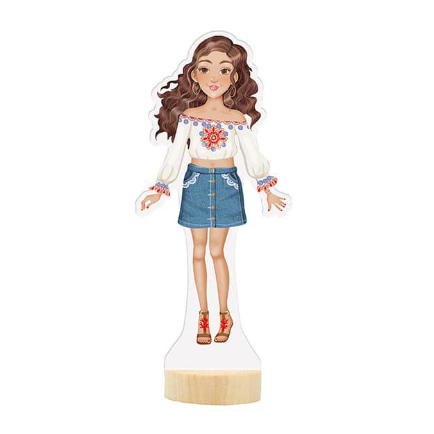 Magnetic doll On vacation