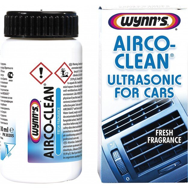 Kondicionierių ultra garsinis valiklis WYNN S  Airco-Clean Ultrasonic for Cars , 100ml  