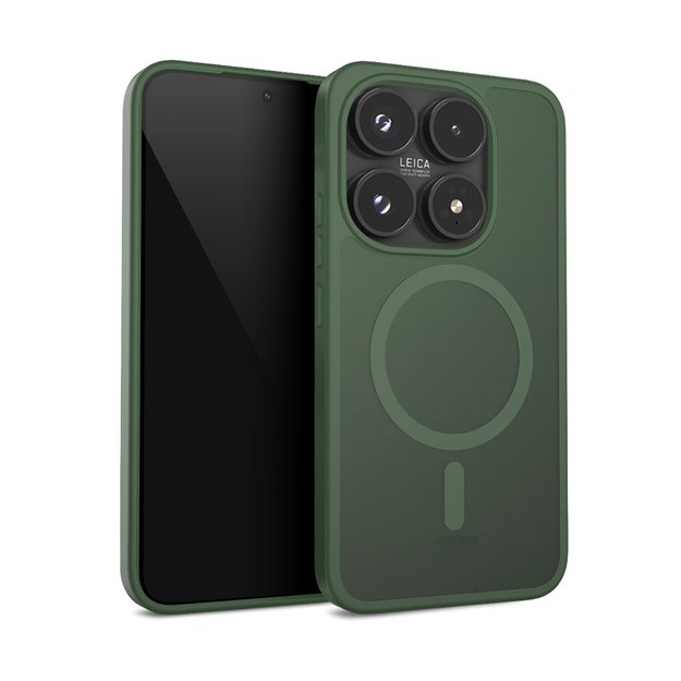 Crong Hybrid Matte Magnetic - Xiaomi 17 MagSafe Case (green)