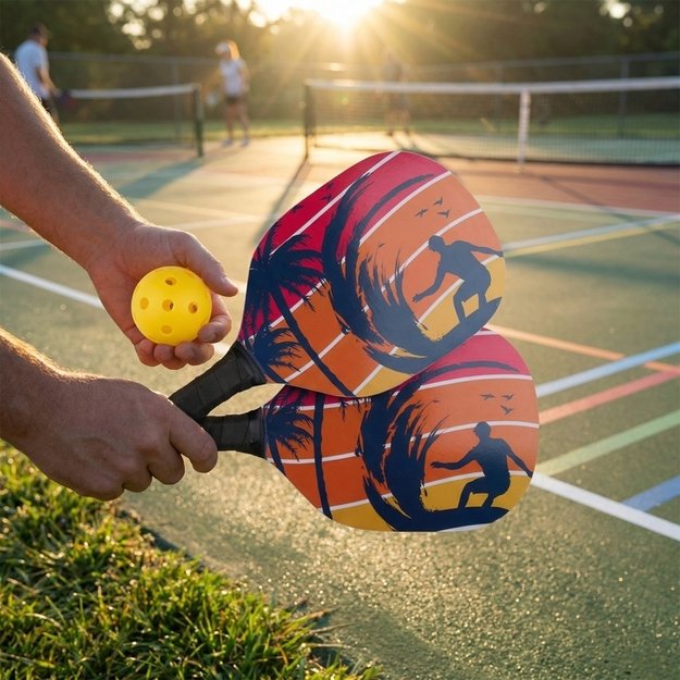 Eddy Toys - 3-piece pickleball set with paddles and ball