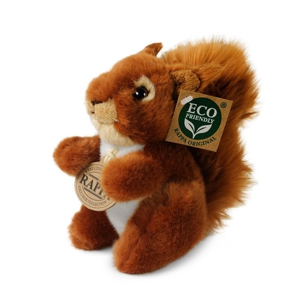 Rappa - Realistic Plush Squirrel 16 cm Eco-Friendly