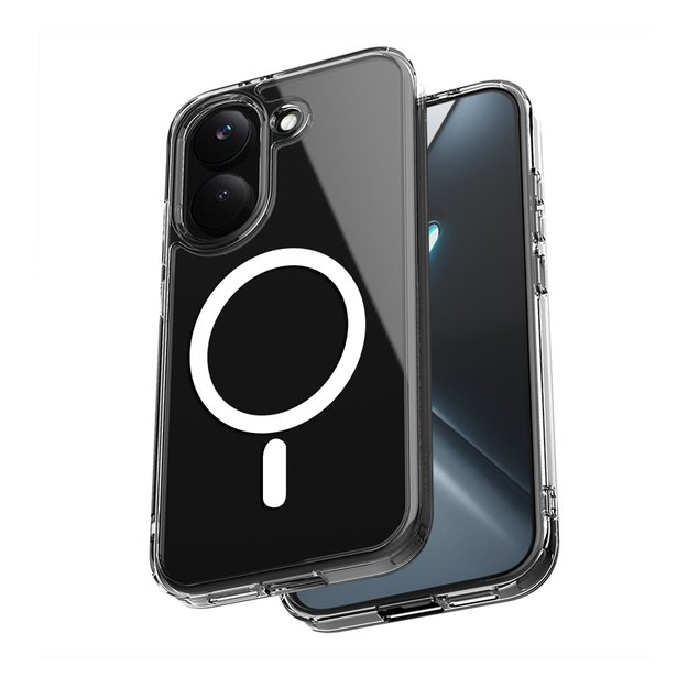 Crong Hybrid Clear Magnetic - MagSafe Case Xiaomi POCO X8 Pro 5G (Transparent)