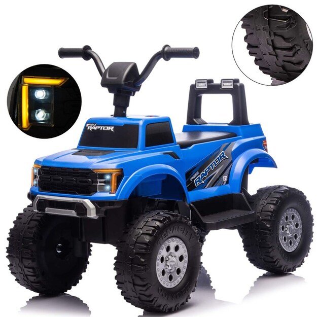 Ford F-150 Raptor Milly Mally Electric Ride-On Car blue