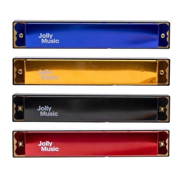 Metal harmonica in a paper box