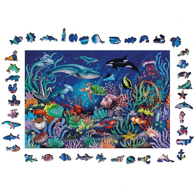 Ravensburger Wooden Puzzle 500 pc Underwater World