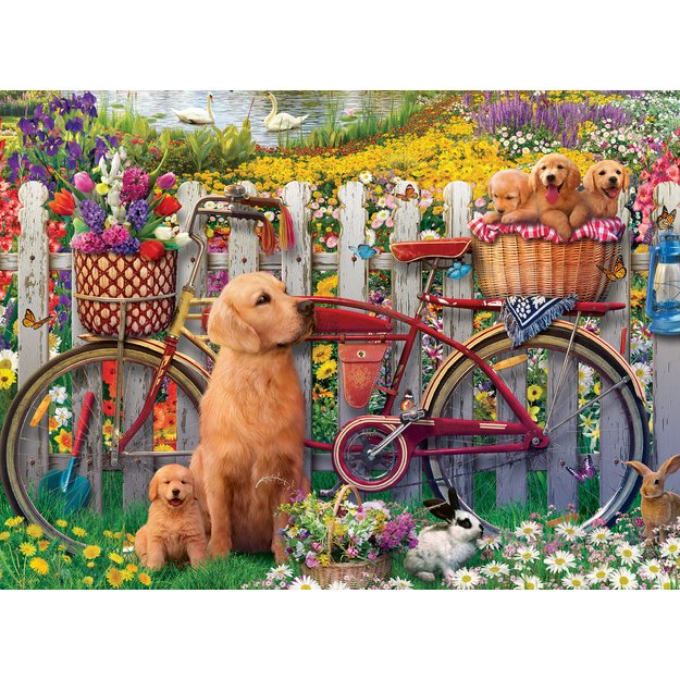 Ravensburger Puzzle 500 Pieces: Cute Dogs In The Garden