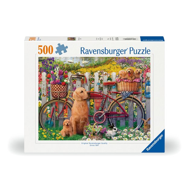 Ravensburger Puzzle 500 Pieces: Cute Dogs In The Garden