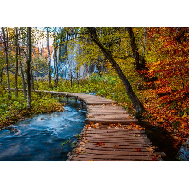 Ravensburger Puzzle 1000 Pieces: Autumnal Wooden Trail In Croatia