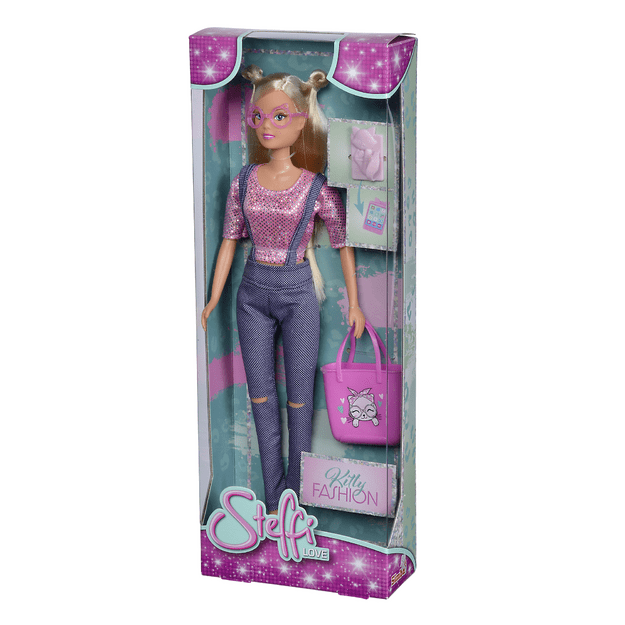 Simba Doll Steffi Love With A Cat Bag 