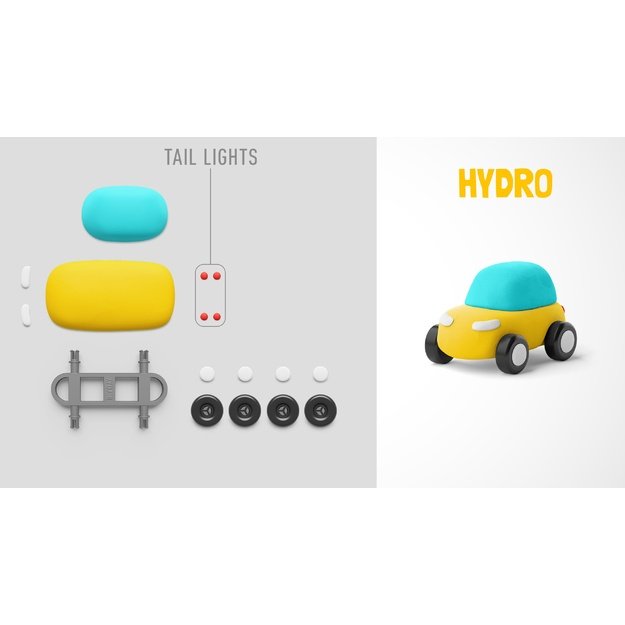 HEY CLAY Modeling Clay Eco Cars with Wheels