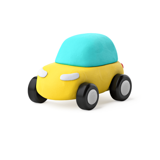 HEY CLAY Modeling Clay Eco Cars with Wheels