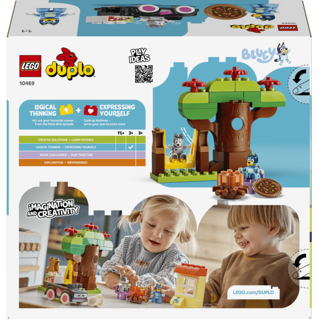 LEGO DUPLO Bluey Pizza Girls with Muffin and Bluey