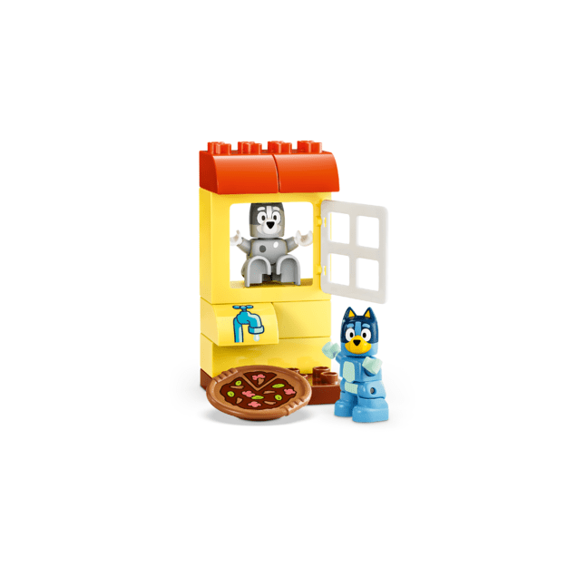LEGO DUPLO Bluey Pizza Girls with Muffin and Bluey