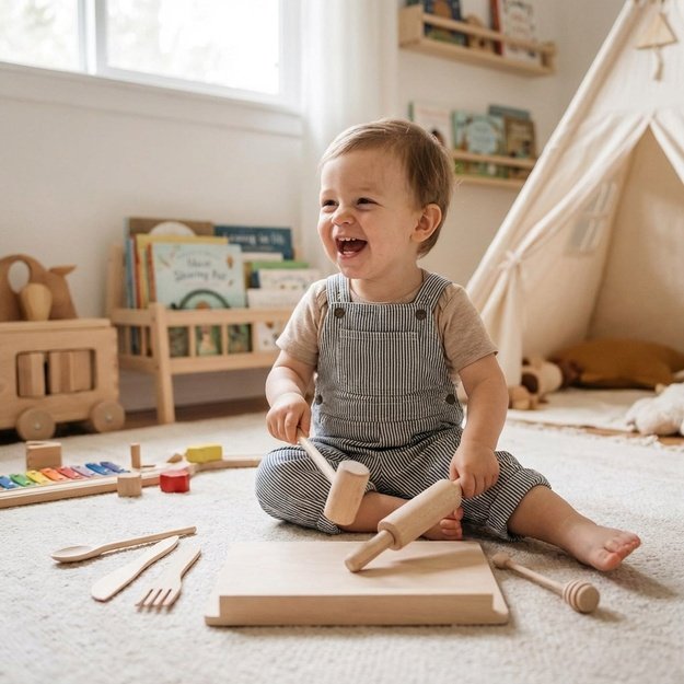 Wooden Kitchen Set for Little Chefs Baby Mix