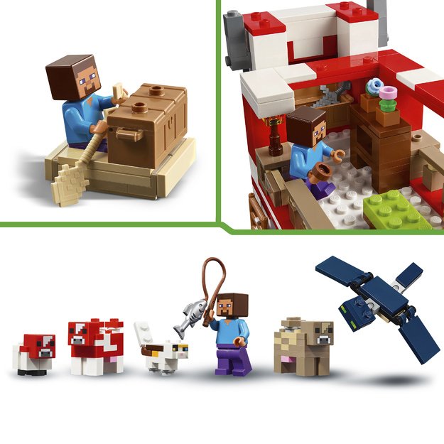 LEGO Minecraft The Mooshroom House