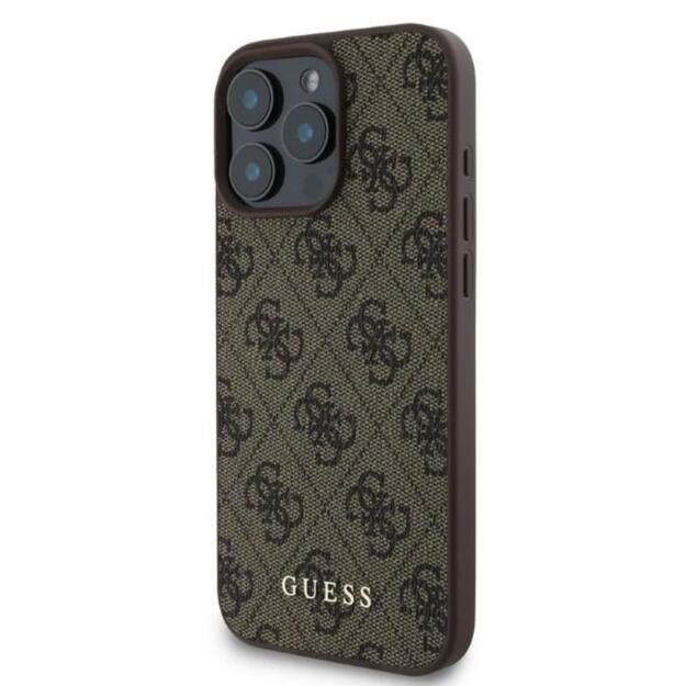 „Guess 4G Classic“ – dėklas iPhone 16 Pro (rudas) 6
