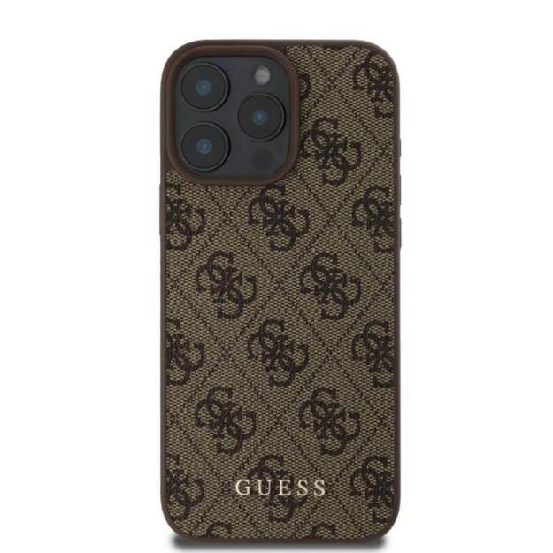 „Guess 4G Classic“ – dėklas iPhone 16 Pro (rudas) 7