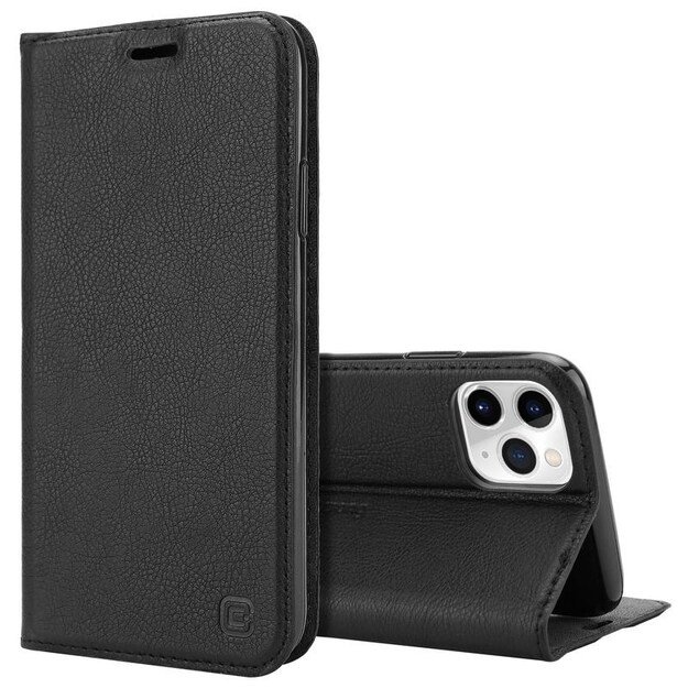 „Crong Folio Case“ – PU odinis dėklas, skirtas „iPhone 11 Pro Max“ (juodas)