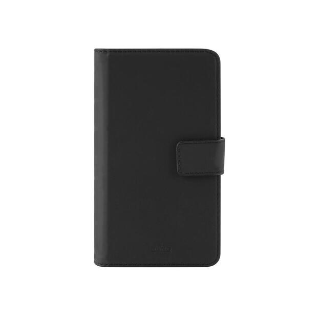 PURO Smart Wallet - Universalus dėklas su laikikliu fotografavimui su kišenėmis kortelėms ir pinigams, XXL dydis (juodas)