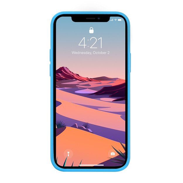 Crong Color Cover – lankstus dėklas, skirtas iPhone 12 Mini (mėlynas)