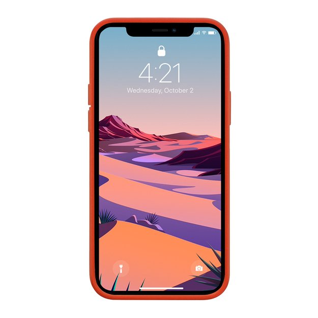 Crong Color Cover – lankstus dėklas, skirtas iPhone 12 Pro Max (raudonas)
