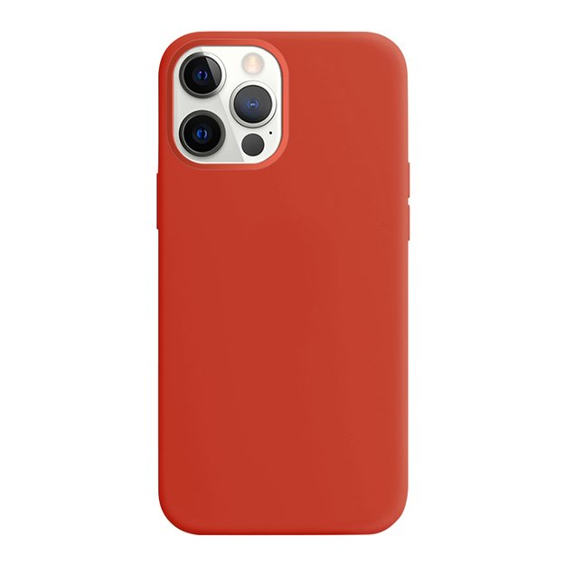Crong Color Cover – lankstus dėklas, skirtas iPhone 12 Pro Max (raudonas)