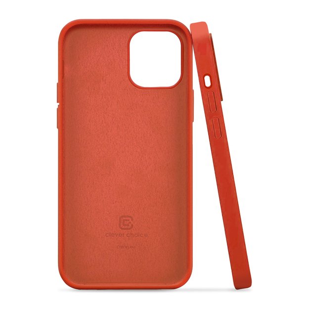 Crong Color Cover – lankstus dėklas, skirtas iPhone 12 Pro Max (raudonas)