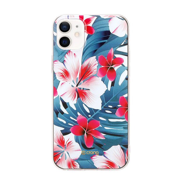 „Crong Flower Case“ – dėklas, skirtas „iPhone 12 Mini“ (03 modelis)