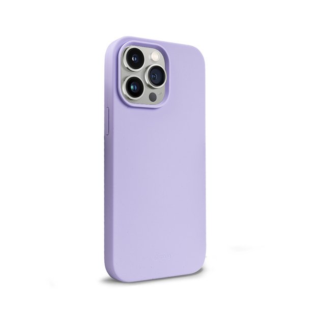 „Crong Color Cover“ skystas silikoninis dėklas, skirtas „iPhone 14 Pro Max“ (violetinė)
