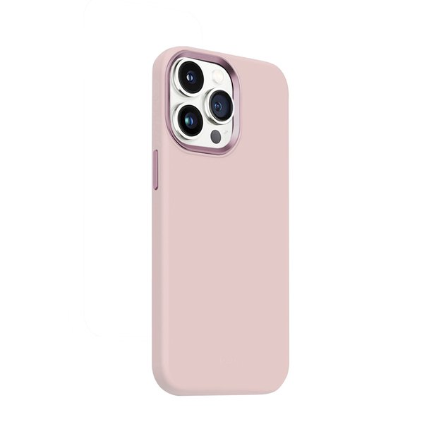 Crong Color Cover LUX Magnetic – dėklas, skirtas iPhone 15 Pro MagSafe (rožinis)