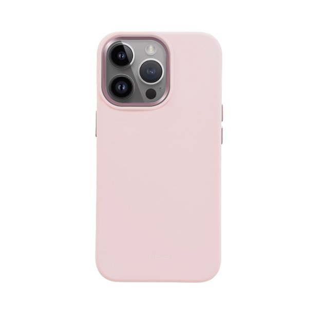 Crong Color Cover LUX Magnetic – dėklas, skirtas iPhone 15 Pro MagSafe (rožinis)