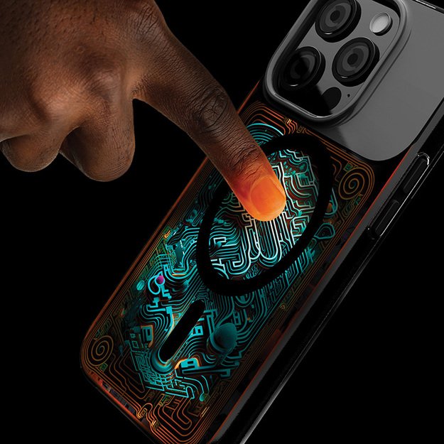 STM Reveal Warm MagSafe – dėklas, skirtas iPhone 15 Pro Max (Black Realm)