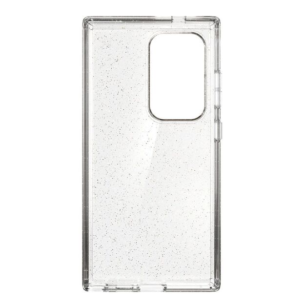 Speck Presidio Lux Glitter – dėklas, skirtas Samsung Galaxy S24 Ultra (Clear / Gold Glitter)