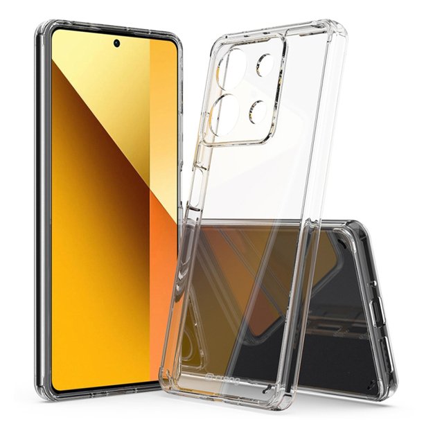 Crong Crystal Shield Cover – dėklas, skirtas Xiaomi Redmi Note 13 Pro 4G (skaidrus)