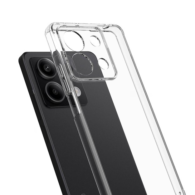 Crong Crystal Shield Cover – dėklas, skirtas Xiaomi Redmi Note 13 Pro 4G (skaidrus)