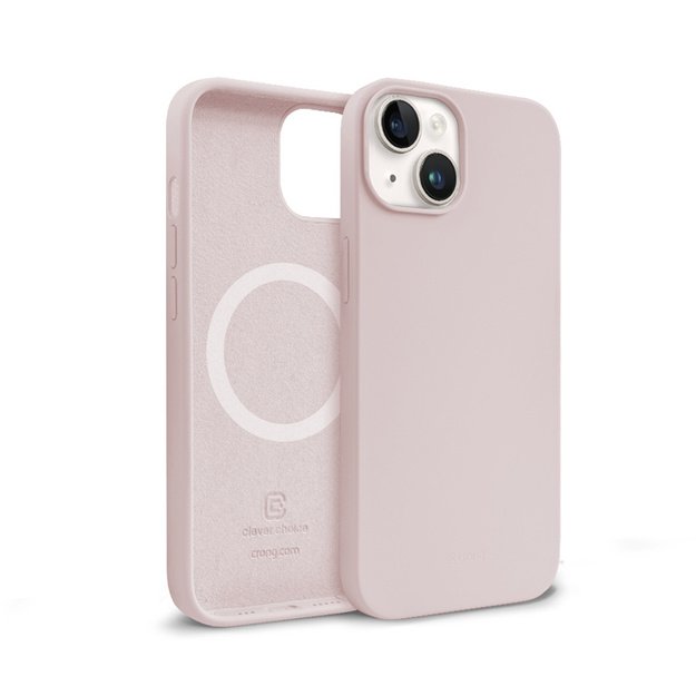 „Crong Color Cover“ magnetinis dėklas, skirtas „iPhone 14 Max“ (smėlio rožinis) 6