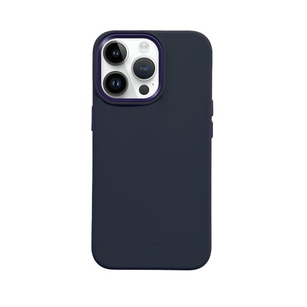 Crong Color Cover LUX Magnetic – dėklas, skirtas iPhone 15 Pro Max MagSafe (tamsiai mėlynas)