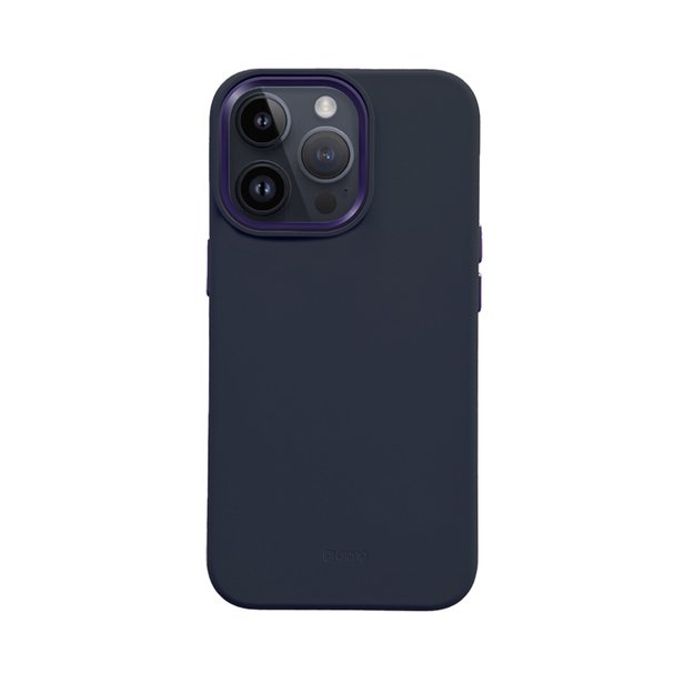 Crong Color Cover LUX Magnetic – dėklas, skirtas iPhone 15 Pro Max MagSafe (tamsiai mėlynas)