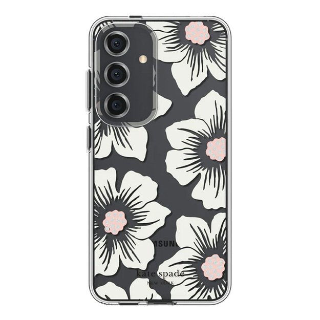 Kate Spade New York apsauginis dėklas – „Samsung Galaxy S24“ dėklas („Hollyhock Cream“)