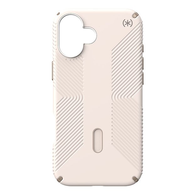 Speck Presidio2 Grip ClickLock & MagSafe – dėklas, skirtas iPhone 16 Plus (balintas kaulas / Heirloom Gold / Hazel Brown)