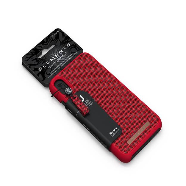 Nordic Elements Saeson Idun – dėklas, skirtas iPhone Xs Max (raudonas) 11