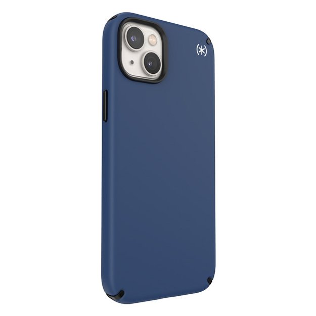 Speck Presidio2 Pro – dėklas, skirtas iPhone 15 Plus / 14 Plus su MICROBAN danga (Coastal Blue / Black / White)