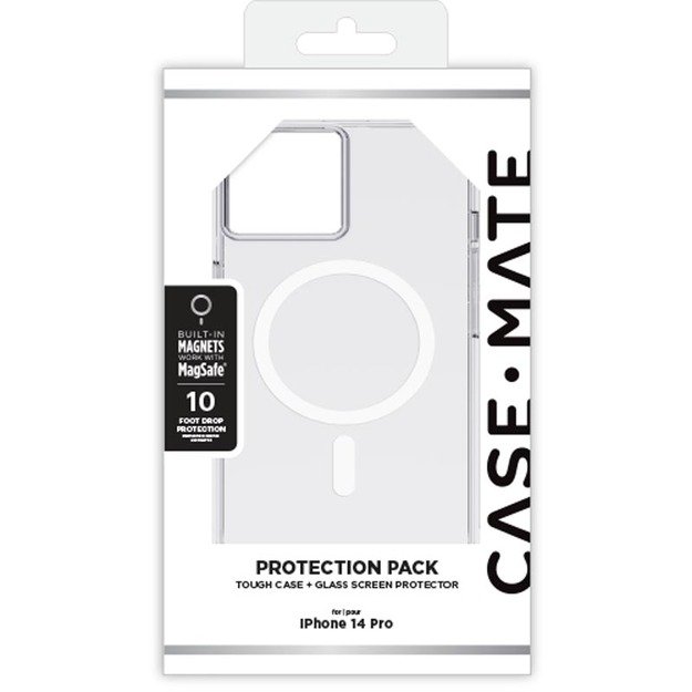 Case-Mate Tough Clear MagSafe – dėklas, skirtas iPhone 14 Pro (skaidrus)