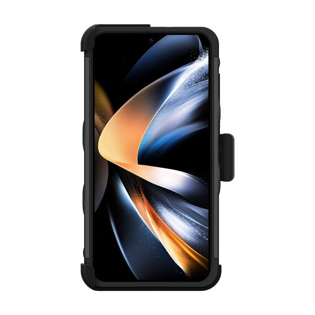 ZIZO BOLT serija - Šarvuotas Samsung Galaxy S23+ dėklas su 9H stiklu ekranui + laikiklis su stovu (juodas)