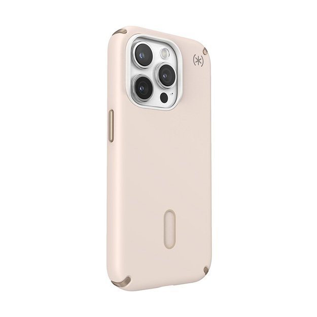 Speck Presidio2 Pro ClickLock & MagSafe – iPhone 15 Pro dėklas (balintas kaulas / „Heirloom Gold“ / Hazel Brown)