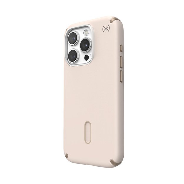 Speck Presidio2 Pro ClickLock & MagSafe – iPhone 15 Pro dėklas (balintas kaulas / „Heirloom Gold“ / Hazel Brown)