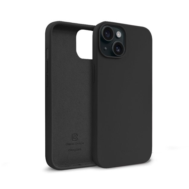 Crong Color Cover – iPhone 15 dėklas (juodas)
