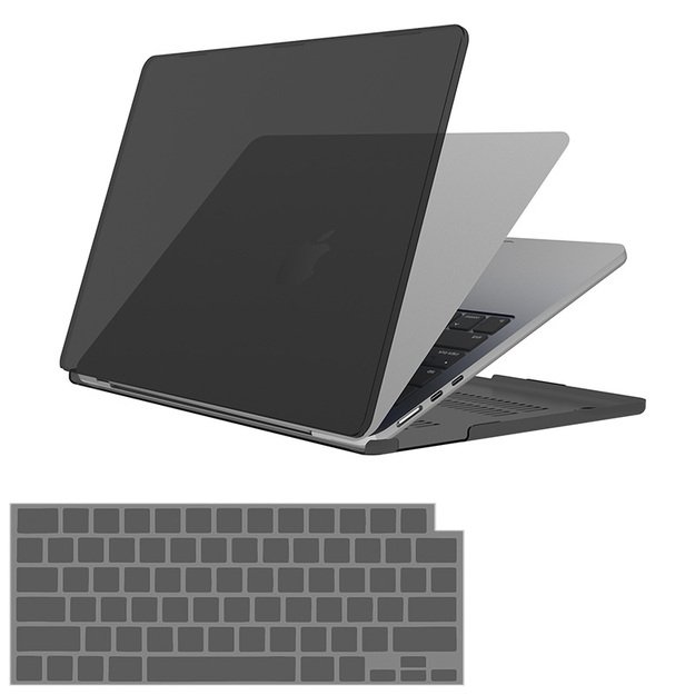 „Case-Mate Snap-On Hardshell“ – „MacBook Air 15 M2“ (2023) dėklas su klaviatūros perdanga („Smoke“)