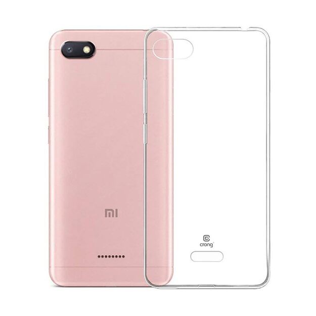 Crong Crystal Slim Cover – apsauginis dėklas, skirtas Xiaomi Redmi 6A (skaidrus)