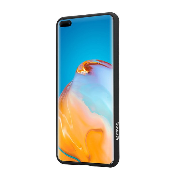 Crong Color Cover – lankstus dėklas, skirtas Huawei P40 (juodas)
